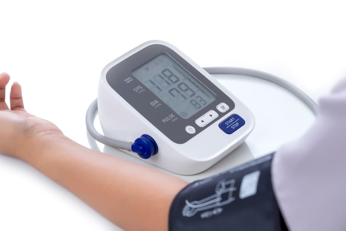 血圧測定の様子