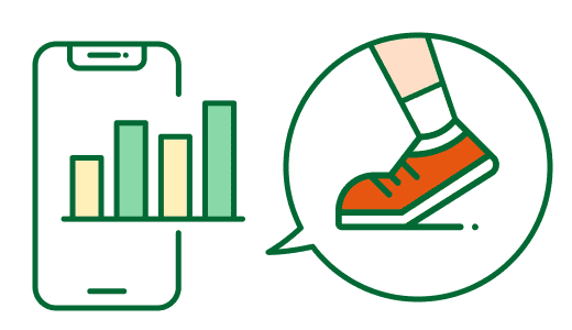 歩数の見える化